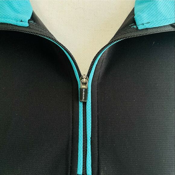 Subaru Black Label Quarter Zip Long Sleeve Top Athletic Recycled Materials XL - Picture 6 of 10